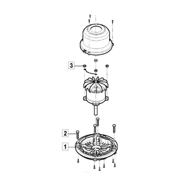 Ensemble moteur électrique tondeuse à gazon Stiga - Alpina - GGP - 118811281/0 - Moteur