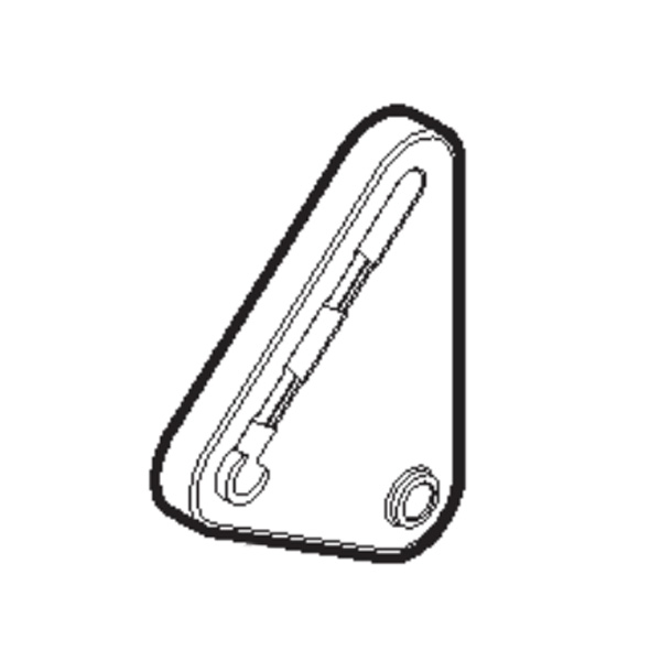 Support de roue arrière droit tondeuse à gazon Stiga - GGP - 322785450/1 - Support