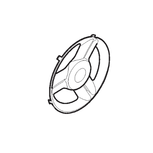 Enjoliveur arrière gris tondeuse à batterie Stiga - GGP - 322110684/0 - Roue tondeuse