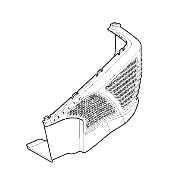 Sac de ramassage inférieure partie gauche tondeuse Stiga - Alpina - GGP - 322486394/0 - Toile de bac