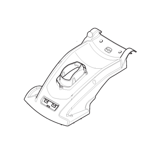 Capot jaune tondeuse à batterie Stiga - GGP - 322055175/0 - Carter