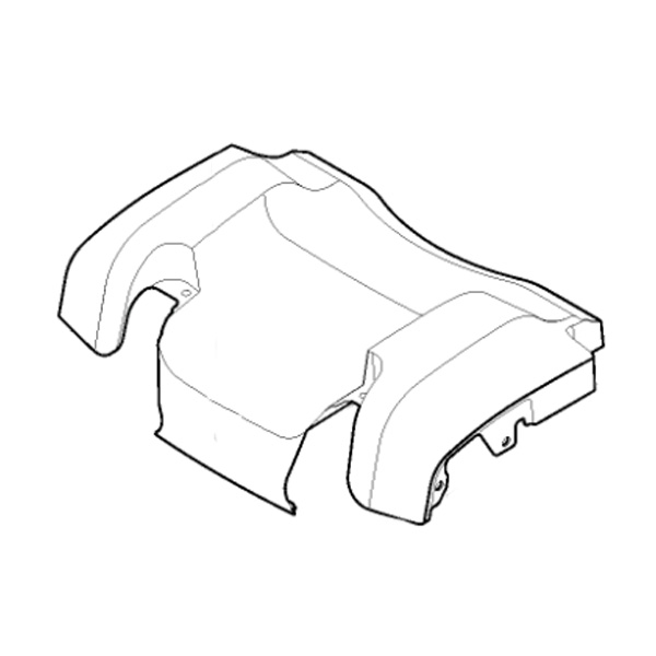 Capot frontal carbone noir tondeuse à batterie MODEL-1 Stiga - GGP - 381390127/0 - Carter