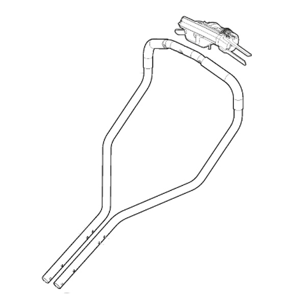 Ensemble guidon partie supérieure tondeuse batterie MODEL-1 Stiga - GGP - 381007641/1 - Accessoires Tondeuse