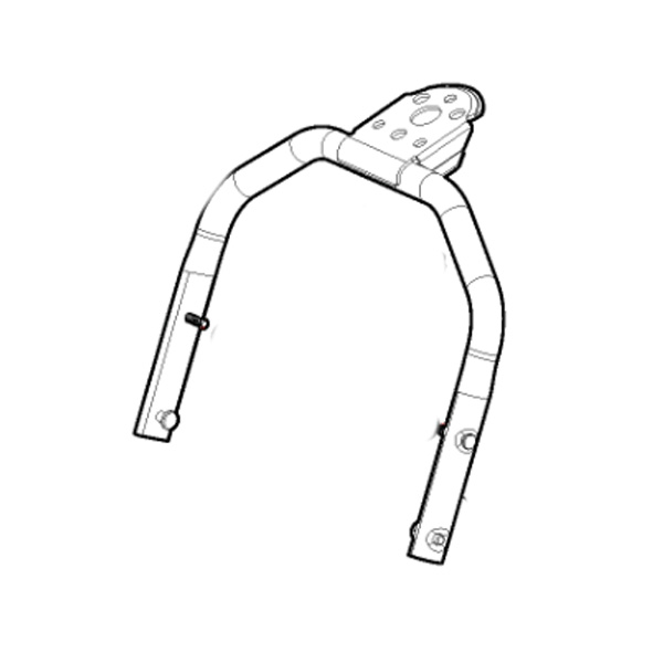 Guidon intermédiaire jaune tondeuse à batterie Stiga - GGP - 381007694/0 - Accessoires Tondeuse