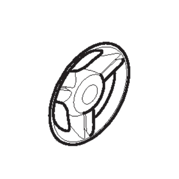 Couvre moyeu avant gris tondeuse à batterie Stiga - GGP - 322110683/0 - Roue tondeuse