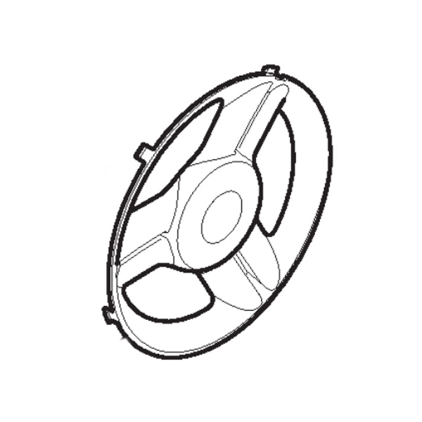 Couvre moyeu arrière tondeuse batterie Stiga - GGP - 322110729/0 - Roue tondeuse