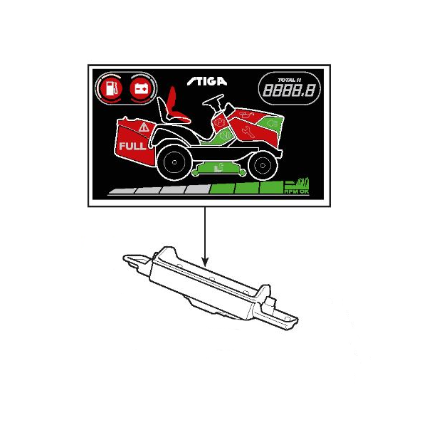 Carte électronique autoportée STIGA - GGP - 382722457/1 - Interrupteur, solénoïde, démarreur