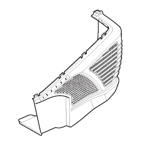 Sac partie inférieure gauche tondeuse batterie Stiga - Alpina - GGP - 322486294/0 - Toile de bac