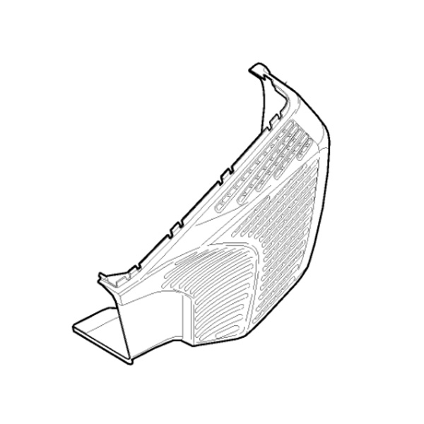 Sac partie inférieure gauche tondeuse batterie Stiga - Alpina - GGP - 322486325/0 - Toile de bac