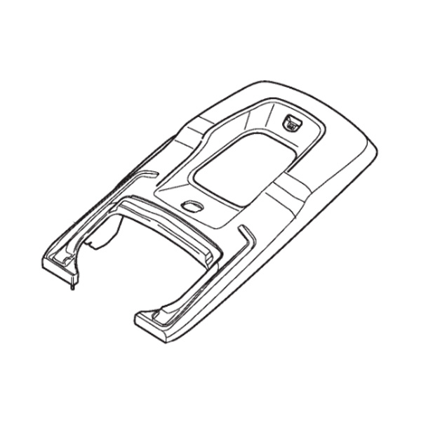 Couvercle noir bac ramassage tondeuse batterie Alpina - GGP - 322486379/0 - Toile de bac