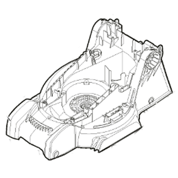 Chassis tondeuse à batterie Alpina - GGP - 118810986/0 - Plateau de coupe