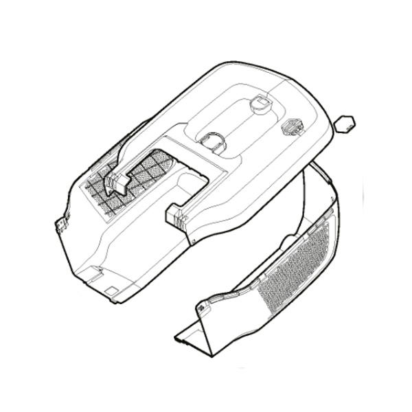 Bac ramassage tondeuse à batterie Alpina 118811048-0 - GGP - 118811048/0 - Toile de bac