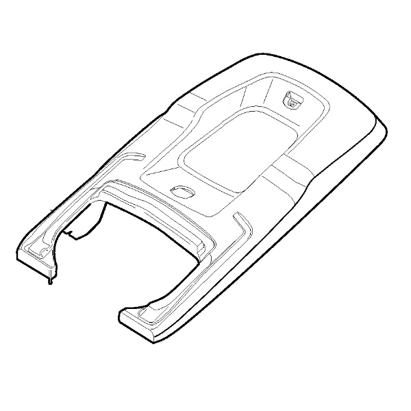 Sac partie supérieure noir tondeuse batterie Alpina - GGP - 322486330/0 - Toile de bac
