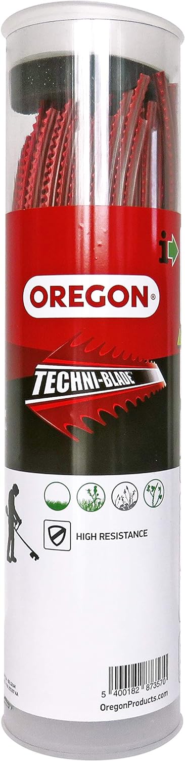 Fil débroussailleuse Carré Techni-Blade Rouge ø7.0mm/26cm Oregon 525244 - Fil débroussailleuse