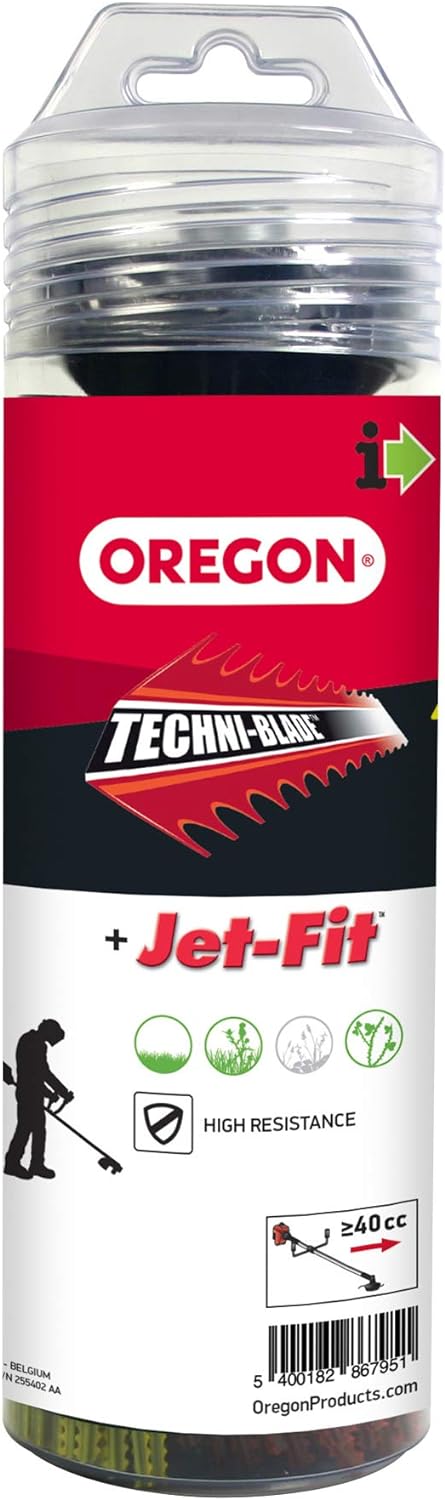 Fil débroussailleuse Carré Techni-Blade Jaune/Rouge ø6.0mm + 7.0mm/26cm Oregon 525242 - Fil débroussailleuse
