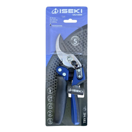 Sécateur ISEKI - SA210MR manche rotatif à usage semi-pro / pro - Sécateur