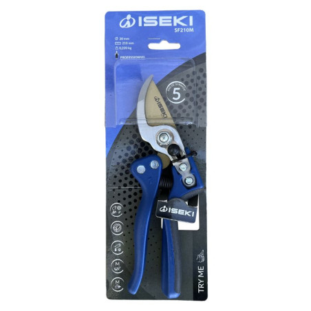Sécateur ISEKI - SF210M téflon diam. coupe 20 mm à usage pro - Sécateur