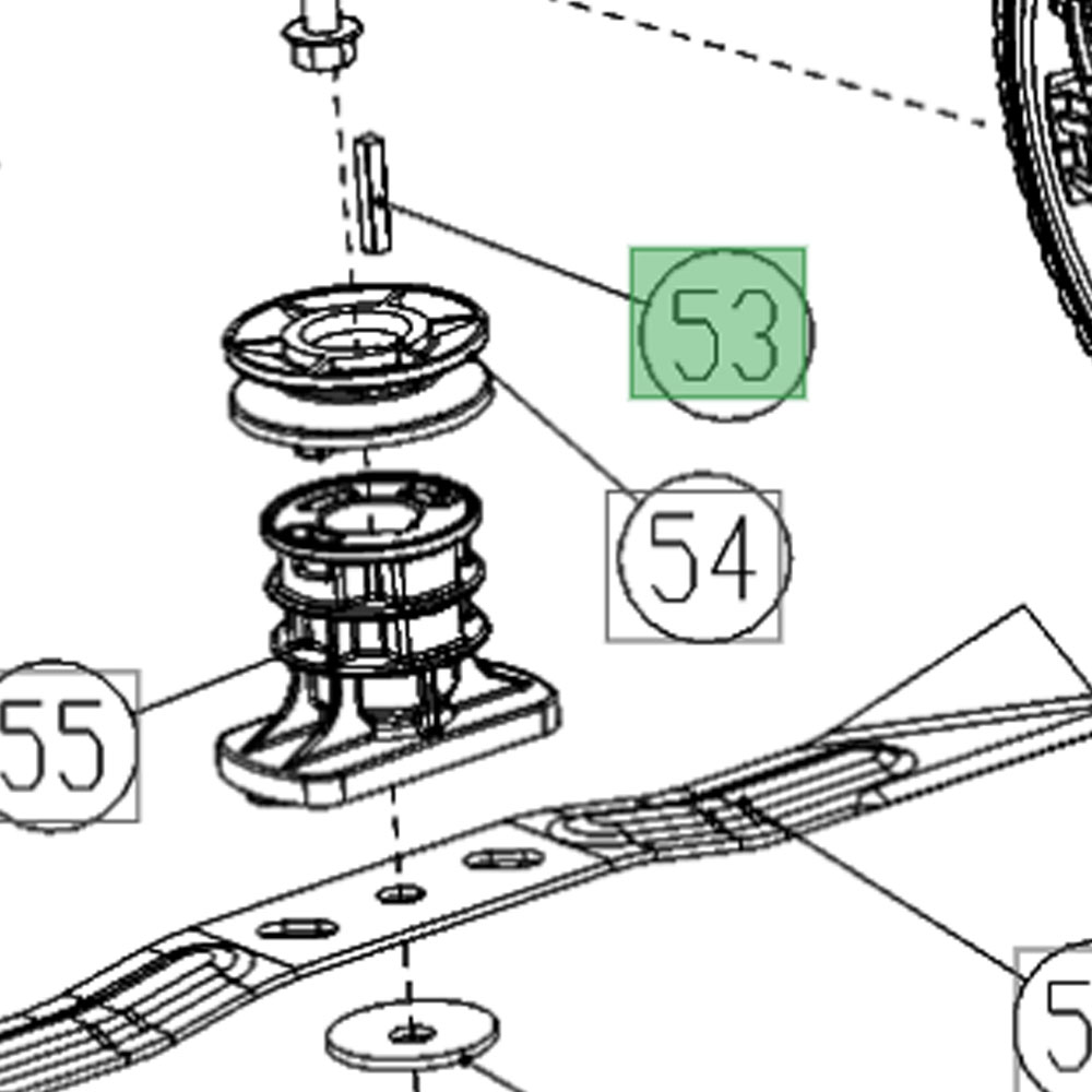 Clavette de fixation du support de lame pour GMB41A - Clavette de fixation