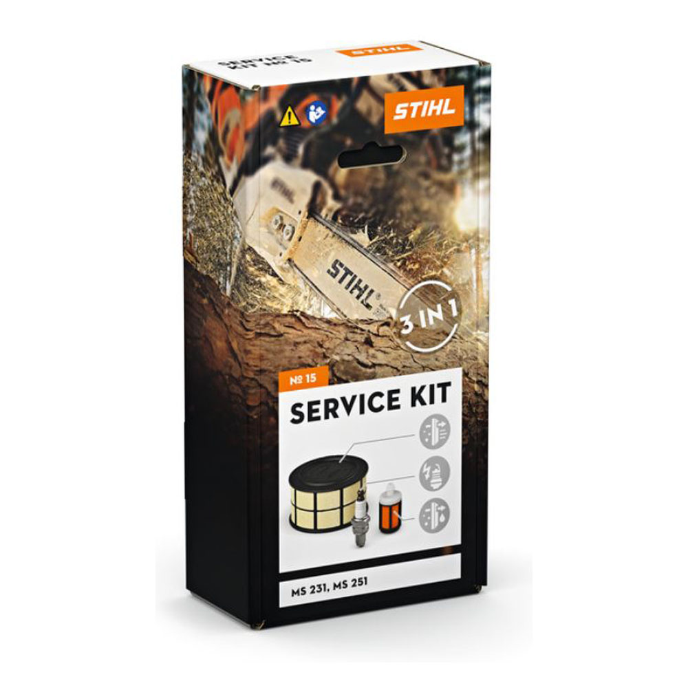Kit d'entretien n°15 pour Tronçonneuse STIHL MS231, MS251 - 11430074100 - Kit d'entretien