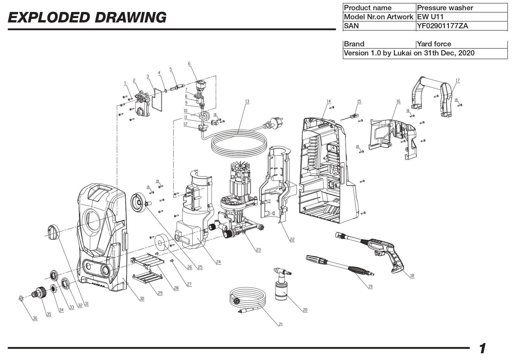 Capacitance - 2000006001 pour EW U11 - Pièces détachées & conso