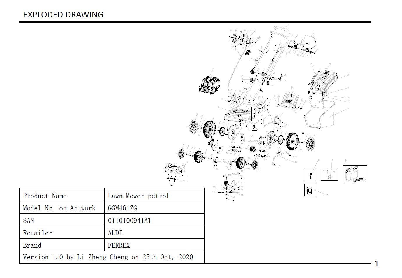 Levier de verrouillage rapide - 1251019007 pour GGM 46 IZG - Pièces détachées & conso