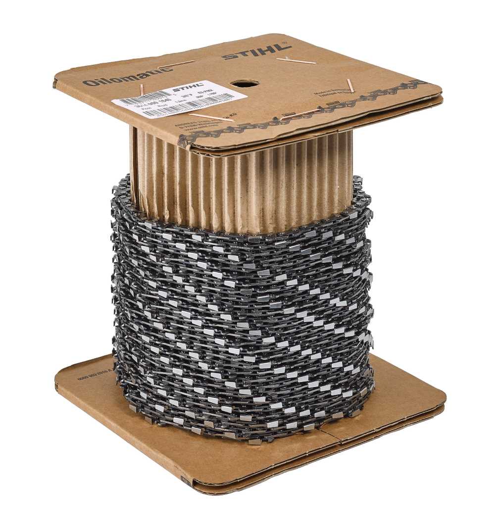 Chaîne tronçonneuse STIHL 36100000410 Pas : 3/8 P Jauge : 1.1 Maillons : Rouleau 25 pieds - Chaîne pour tronçonneuse