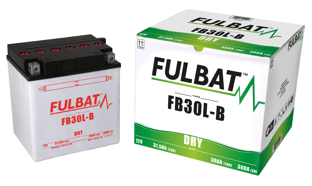 BATTERIE FB30L-B ACIDE SEPARE (FOURNI) 12V 31.6 Ah 165-130-176 - / + - Batterie